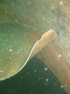 Damage propeller